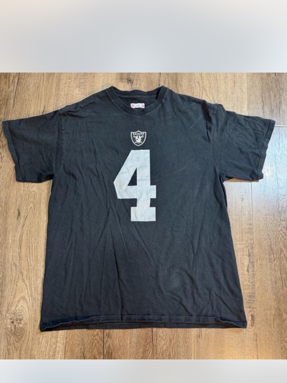 Team Apparel Black Raiders #4 Short Sleeve Jersey Tee
